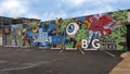 `Welcome to Dallas` mural on the side of a building at 2714 Commerce Street in Deep Ellum, Texas.