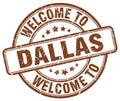 welcome to Dallas stamp Royalty Free Stock Photo