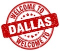 welcome to Dallas stamp Royalty Free Stock Photo