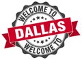 Welcome to Dallas seal Royalty Free Stock Photo