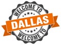 Welcome to Dallas seal Royalty Free Stock Photo