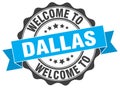 Welcome to Dallas seal Royalty Free Stock Photo