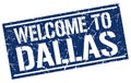 welcome to Dallas stamp Royalty Free Stock Photo