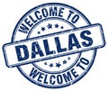 welcome to Dallas stamp Royalty Free Stock Photo