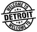 welcome to Detroit stamp