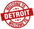 welcome to Detroit stamp