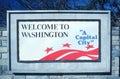 Welcome to District of Columbia Sign Royalty Free Stock Photo