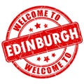 Welcome to Edinburgh stamp