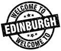 welcome to Edinburgh stamp