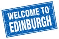 welcome to Edinburgh stamp