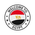 Welcome to Egypt. Collection of welcome icons.