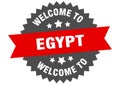 welcome to Egypt. Welcome to Egypt isolated sticker.