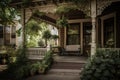 Welcome to Elegance! An Inviting Entrance of a Luxury Canadian Home with a Beautiful Outdoor Landscape. Generative AI Royalty Free Stock Photo