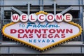 Welcome to Fabulous Downtown Las Vegas Nevada sign Royalty Free Stock Photo