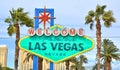 Welcome to Fabulous Las Vegas, Nevada sign on the Strip Royalty Free Stock Photo