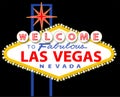 Welcome to fabulous Las Vegas Nevada sign Royalty Free Stock Photo