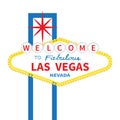 Welcome to fabulous Las Vegas sign icon. Classic retro Royalty Free Stock Photo