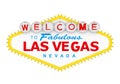 Welcome to Fabulous Las Vegas Sign Isolated