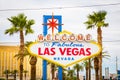 Welcome to Fabulous Las Vegas sign, Las Vegas Strip, Nevada, USA Royalty Free Stock Photo