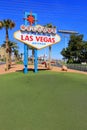 Welcome to Fabulous Las Vegas sign, Nevada Royalty Free Stock Photo