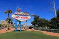 Welcome to Fabulous Las Vegas sign, Nevada Royalty Free Stock Photo