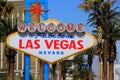 Welcome to Fabulous Las Vegas sign, Nevada Royalty Free Stock Photo