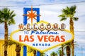 Welcome to Fabulous Las Vegas sign, Las Vegas Strip, Nevada, USA Royalty Free Stock Photo