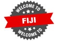 welcome to Fiji. Welcome to Fiji isolated sticker.