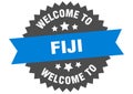 welcome to Fiji. Welcome to Fiji isolated sticker.