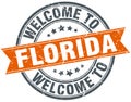 Welcome to Florida orange round stamp