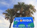 Welcome to Florida sign Royalty Free Stock Photo