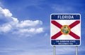 Welcome to Florida state Royalty Free Stock Photo