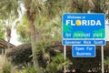 Welcome to Florida - The Sunshine State Royalty Free Stock Photo