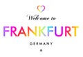 Welcome to Frankfurt Germany card