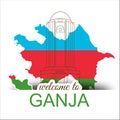 Welcome to Ganja Azerbaijan famous architectural landmark mausoleum skyline