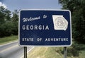 Welcome to Georgia sigb Royalty Free Stock Photo