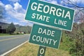 Welcome to Georgia Sign Royalty Free Stock Photo