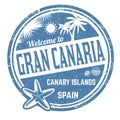 Welcome to Gran Canaria sign or stamp