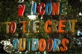 Welcome To The Great Outdoors Royalty Free Stock Photo