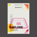 Welcome to The Ground Zero ,USA Explore, Travel Enjoy Poster Template