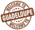 welcome to Guadeloupe stamp