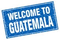 welcome to Guatemala stamp