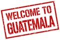 welcome to Guatemala stamp