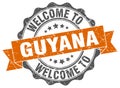 Welcome to Guyana seal Royalty Free Stock Photo