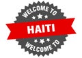 welcome to Haiti. Welcome to Haiti isolated sticker.