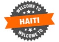 welcome to Haiti. Welcome to Haiti isolated sticker.