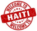 welcome to Haiti stamp