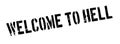 Welcome to hell rubber stamp Royalty Free Stock Photo