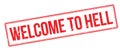 Welcome to hell rubber stamp Royalty Free Stock Photo
