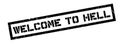 Welcome to hell rubber stamp Royalty Free Stock Photo